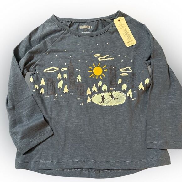 Nwt 2t Gymboree winter scene for girls long sleeve shirt - Picture 1 of 1